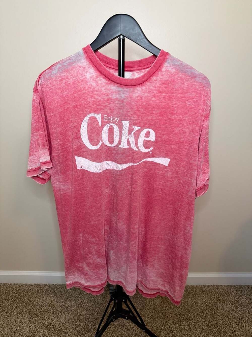 Coca-Cola Vintage Enjoy Coke Acid Wash T-Shirt XL